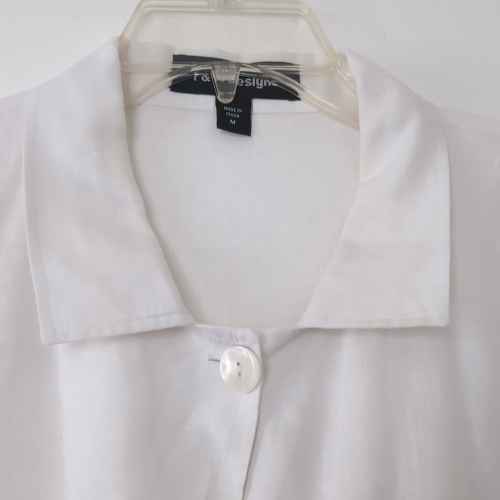 White Button-Up Jacket - Picture 2 of 5
